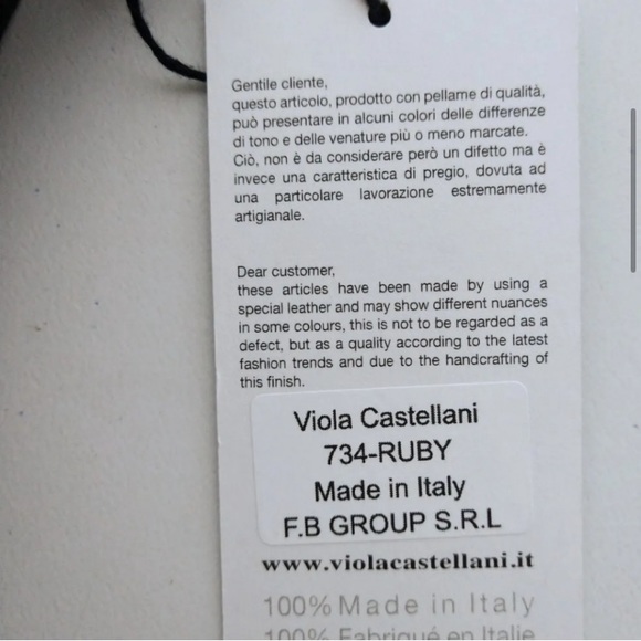 Gorgeous Red Leather Viola Castellani Purse MADE IN ITALY - Picture 16 of 16